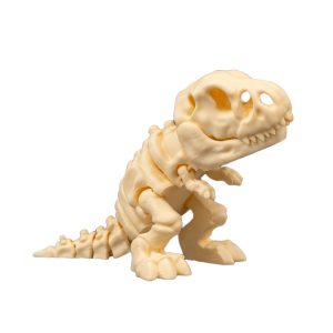 Flexi dinoszaurusz figura, T-Rex csontváz – mozgatható 3D nyomtatott dínó, 12 cm
